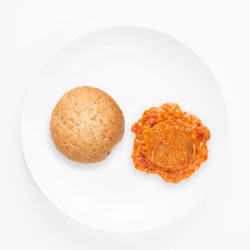 Turkey Sausage, Tomato Sauce, Cheese, and Bread Roll EatLove