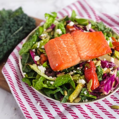 Salmon Energy Salad for Menopause Salmon Energy Salad for Menopause